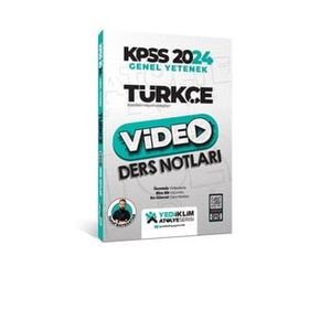Yediiklim Yayınları - 2024 Kpss Atölye Serisi Türkçe Video Ders Notları