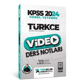 Yediiklim Yayınları - 2024 Kpss Atölye Serisi Türkçe Video Ders Notları