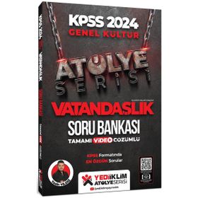 Yediiklim Yayınları 2024 Kpss Atölye Serisi Vatandaşlık Tamamı Video Çözümlü Soru Bankası