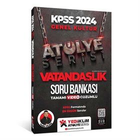 Yediiklim Yayınları 2024 Kpss Atölye Serisi Vatandaşlık Tamamı Video Çözümlü Soru Bankası