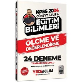 Yediiklim Yayınları 2024 KPSS Cüneyt İLTUŞ Eğitim Bilimleri Ölçme ve Değerlendirme Tamamı Çözümlü 24 Deneme