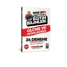 Yediiklim Yayınları 2024 KPSS Cüneyt İLTUŞ Eğitim Bilimleri Ölçme ve Değerlendirme Tamamı Çözümlü 24 Deneme