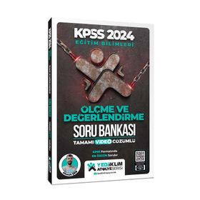 Yediiklim Yayınları 2024 KPSS Eğitim Bilimleri Atölye Serisi Ölçme ve Değerlendirme Tamamı Video Çözümlü Soru Bankası