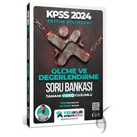 Yediiklim Yayınları 2024 KPSS Eğitim Bilimleri Atölye Serisi Ölçme ve Değerlendirme Tamamı Video Çözümlü Soru Bankası