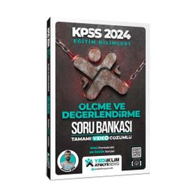 Yediiklim Yayınları 2024 KPSS Eğitim Bilimleri Atölye Serisi Ölçme ve Değerlendirme Tamamı Video Çözümlü Soru Bankası