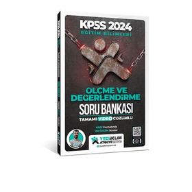 Yediiklim Yayınları 2024 KPSS Eğitim Bilimleri Atölye Serisi Ölçme ve Değerlendirme Tamamı Video Çözümlü Soru Bankası