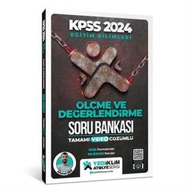 Yediiklim Yayınları 2024 KPSS Eğitim Bilimleri Atölye Serisi Ölçme ve Değerlendirme Tamamı Video Çözümlü Soru Bankası