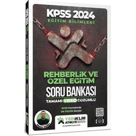 Yediiklim Yayınları 2024 KPSS Eğitim Bilimleri Atölye Serisi Rehberlik ve Özel Eğitim Tamamı Video Çözümlü Soru Bankası