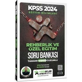 Yediiklim Yayınları 2024 KPSS Eğitim Bilimleri Atölye Serisi Rehberlik ve Özel Eğitim Tamamı Video Çözümlü Soru Bankası