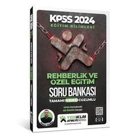 Yediiklim Yayınları 2024 KPSS Eğitim Bilimleri Atölye Serisi Rehberlik ve Özel Eğitim Tamamı Video Çözümlü Soru Bankası