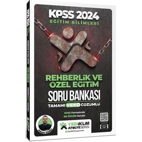 Yediiklim Yayınları 2024 KPSS Eğitim Bilimleri Atölye Serisi Rehberlik ve Özel Eğitim Tamamı Video Çözümlü Soru Bankası