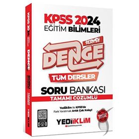 Yediiklim Yayınları 2024 KPSS Eğitim Bilimleri Denge Serisi Tamamı Çözümlü Tüm Dersler Soru Bankası