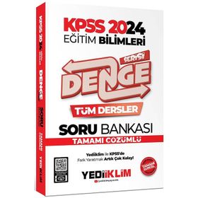 Yediiklim Yayınları 2024 KPSS Eğitim Bilimleri Denge Serisi Tamamı Çözümlü Tüm Dersler Soru Bankası