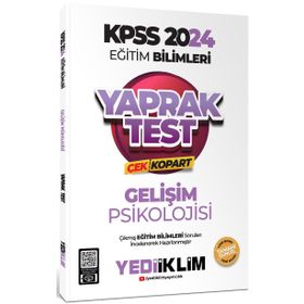 Yediiklim Yayınları - 2024 KPSS Eğitim Bilimleri Gelişim Psikolojisi Çek Kopart Yaprak Test