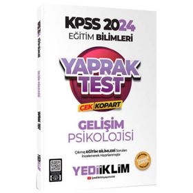 Yediiklim Yayınları - 2024 KPSS Eğitim Bilimleri Gelişim Psikolojisi Çek Kopart Yaprak Test