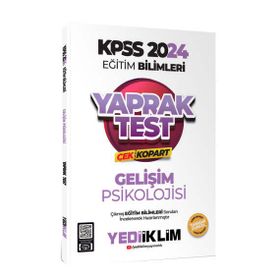 Yediiklim Yayınları - 2024 KPSS Eğitim Bilimleri Gelişim Psikolojisi Çek Kopart Yaprak Test