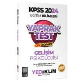 Yediiklim Yayınları - 2024 KPSS Eğitim Bilimleri Gelişim Psikolojisi Çek Kopart Yaprak Test