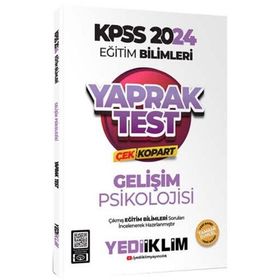 Yediiklim Yayınları - 2024 KPSS Eğitim Bilimleri Gelişim Psikolojisi Çek Kopart Yaprak Test
