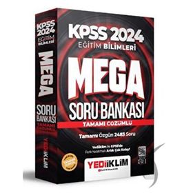 Yediiklim Yayınları 2024 KPSS Eğitim Bilimleri Mega Tamamı Çözümlü Soru Bankası