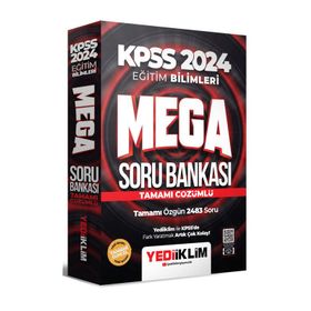 Yediiklim Yayınları 2024 KPSS Eğitim Bilimleri Mega Tamamı Çözümlü Soru Bankası