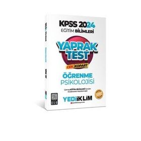 Yediiklim Yayınları 2024 KPSS Eğitim Bilimleri Öğrenme Psikolojisi Çek Kopart Yaprak Test