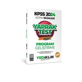 Yediiklim Yayınları 2024 KPSS Eğitim Bilimleri Program Geliştirme Çek Kopart Yaprak Test