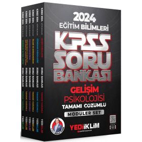 Yediiklim Yayınları 2024 KPSS Eğitim Bilimleri Tamamı Çözümlü Soru Bankası Modüler Set