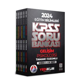 Yediiklim Yayınları 2024 KPSS Eğitim Bilimleri Tamamı Çözümlü Soru Bankası Modüler Set