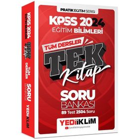 Yediiklim Yayınları 2024 KPSS Eğitim Bilimleri Tüm Dersler Tek Kitap Soru Bankası
