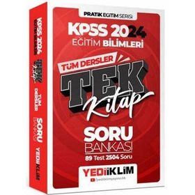Yediiklim Yayınları 2024 KPSS Eğitim Bilimleri Tüm Dersler Tek Kitap Soru Bankası