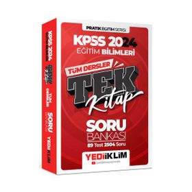 Yediiklim Yayınları 2024 KPSS Eğitim Bilimleri Tüm Dersler Tek Kitap Soru Bankası