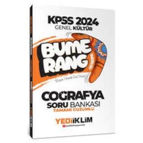 Yediiklim Yayınları 2024 KPSS Genel Kültür Bumerang Coğrafya Tamamı Çözümlü Soru Bankası