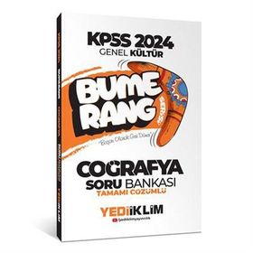 Yediiklim Yayınları 2024 KPSS Genel Kültür Bumerang Coğrafya Tamamı Çözümlü Soru Bankası