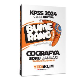 Yediiklim Yayınları 2024 KPSS Genel Kültür Bumerang Coğrafya Tamamı Çözümlü Soru Bankası