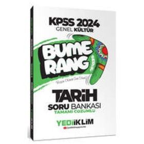 Yediiklim Yayınları 2024 KPSS Genel Kültür Bumerang Tarih Tamamı Çözümlü Soru Bankası