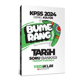 Yediiklim Yayınları 2024 KPSS Genel Kültür Bumerang Tarih Tamamı Çözümlü Soru Bankası