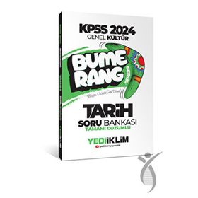 Yediiklim Yayınları 2024 KPSS Genel Kültür Bumerang Tarih Tamamı Çözümlü Soru Bankası
