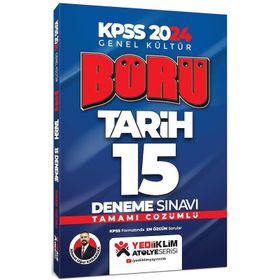 Yediiklim Yayınları 2024 KPSS Genel Kültür Tüm Adaylar İçin Börü Tarih Tamamı Çözümlü 15 Deneme