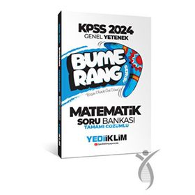 Yediiklim Yayınları 2024 KPSS Genel Yetenek Bumerang Matematik Tamamı Çözümlü Soru Bankası