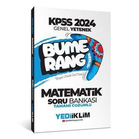Yediiklim Yayınları 2024 KPSS Genel Yetenek Bumerang Matematik Tamamı Çözümlü Soru Bankası