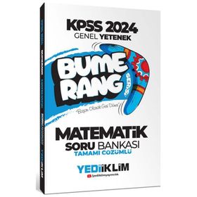 Yediiklim Yayınları 2024 KPSS Genel Yetenek Bumerang Matematik Tamamı Çözümlü Soru Bankası