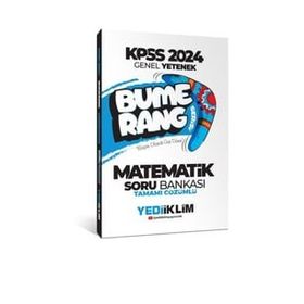 Yediiklim Yayınları 2024 KPSS Genel Yetenek Bumerang Matematik Tamamı Çözümlü Soru Bankası