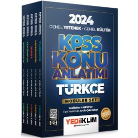 Yediiklim Yayınları - 2024 KPSS Genel Yetenek Genel Kültür Konu Anlatımlı Modüler Set