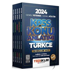 Yediiklim Yayınları - 2024 KPSS Genel Yetenek Genel Kültür Konu Anlatımlı Modüler Set