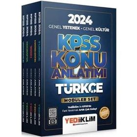 Yediiklim Yayınları - 2024 KPSS Genel Yetenek Genel Kültür Konu Anlatımlı Modüler Set