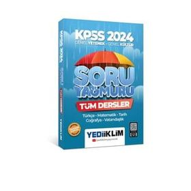 Yediiklim Yayınları - 2024 KPSS Genel Yetenek Genel Kültür Tüm Dersler Soru Yağmuru