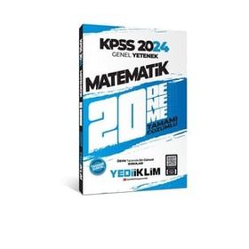 Yediiklim Yayınları - 2024 KPSS Genel Yetenek Matematik Tamamı Çözümlü 20 Deneme