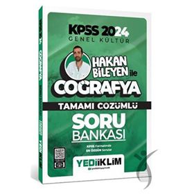 Yediiklim Yayınları 2024 Kpss Hakan Bileyen ile Coğrafya Tamamı Çözümlü Soru Bankası