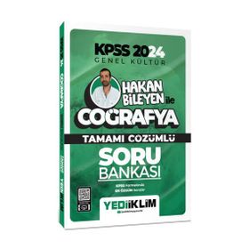 Yediiklim Yayınları 2024 Kpss Hakan Bileyen ile Coğrafya Tamamı Çözümlü Soru Bankası