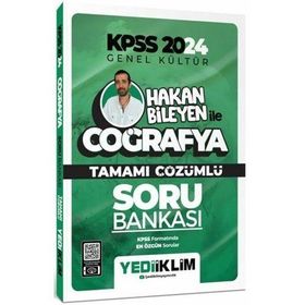 Yediiklim Yayınları 2024 Kpss Hakan Bileyen ile Coğrafya Tamamı Çözümlü Soru Bankası